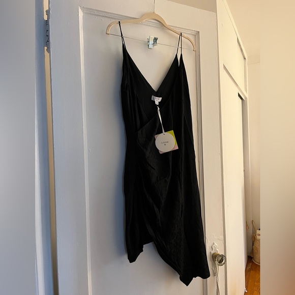 Cushnie for Target black faux wrap mini dress NWT size 12 - Picture 5 of 5